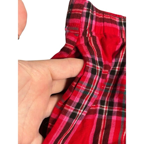 Victoria Secret Pajama Set Sz Large Plaid Long Sleeve Red Christmas Cozy Lounge - Picture 4 of 13